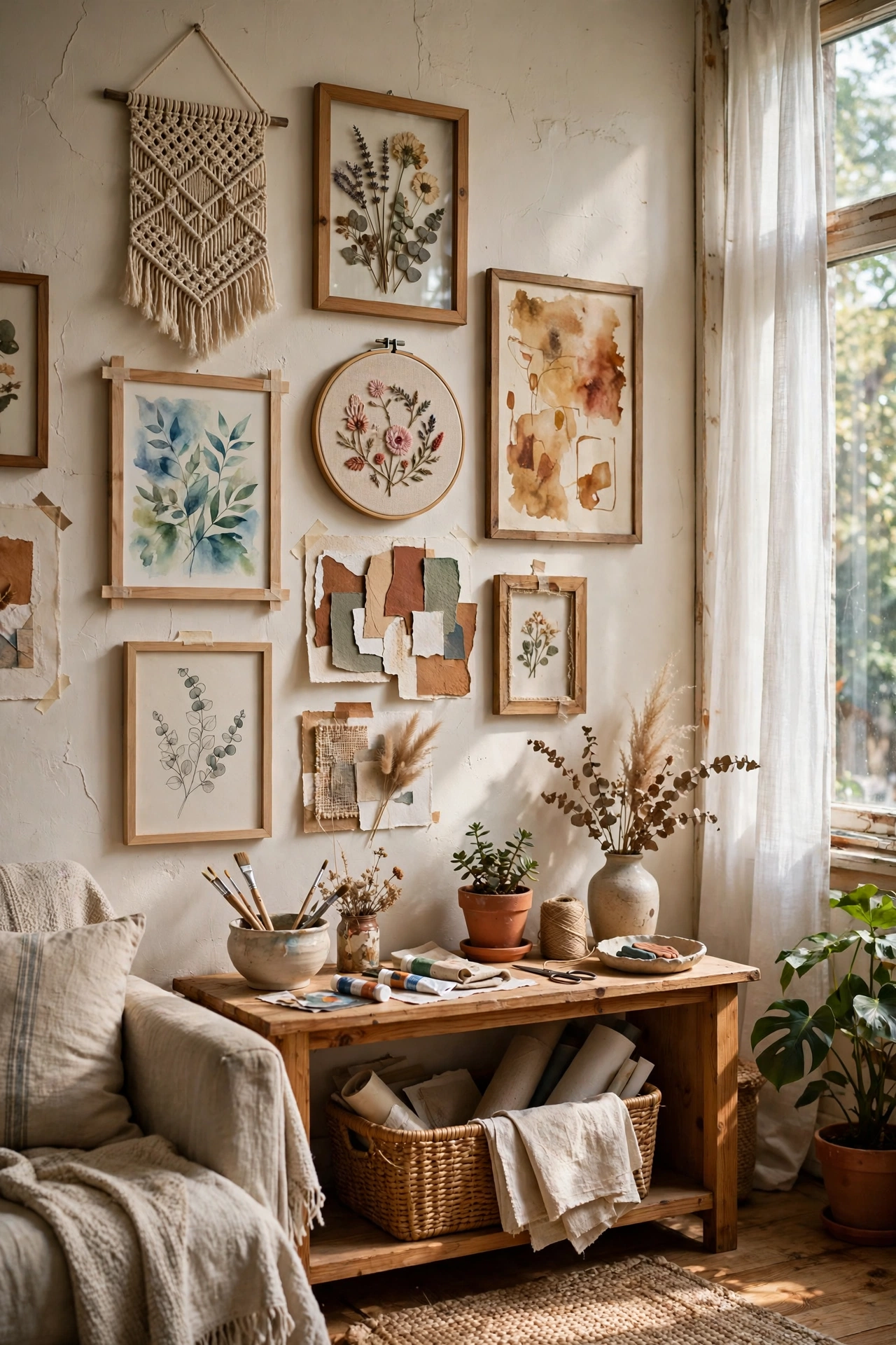 DIY apartment with a personal gallery