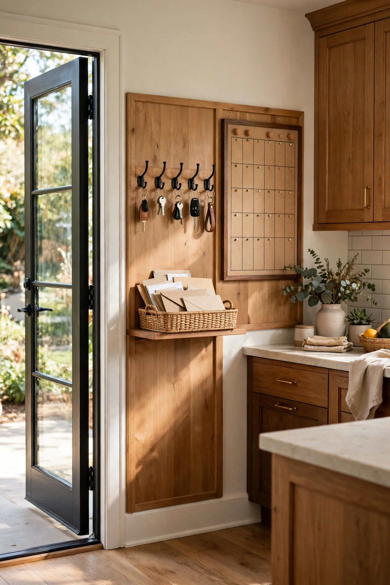 Kitchen with a command center