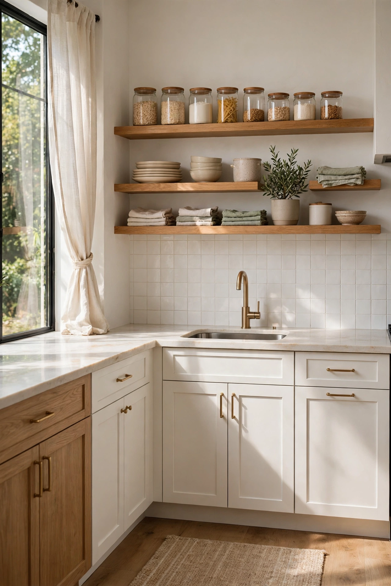 Kitchen after a weekly declutter