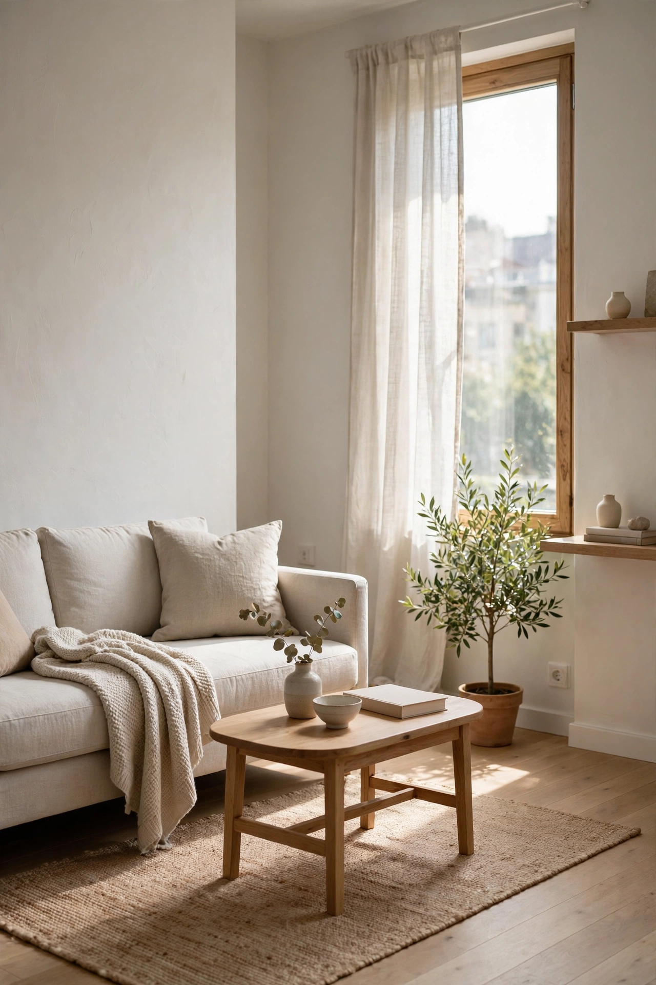 Small apartment decluttered